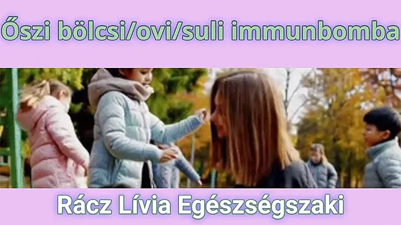 Gyerek nátha mentes ősz bölcsi ovi suli felkészítő immunrendszer tuning